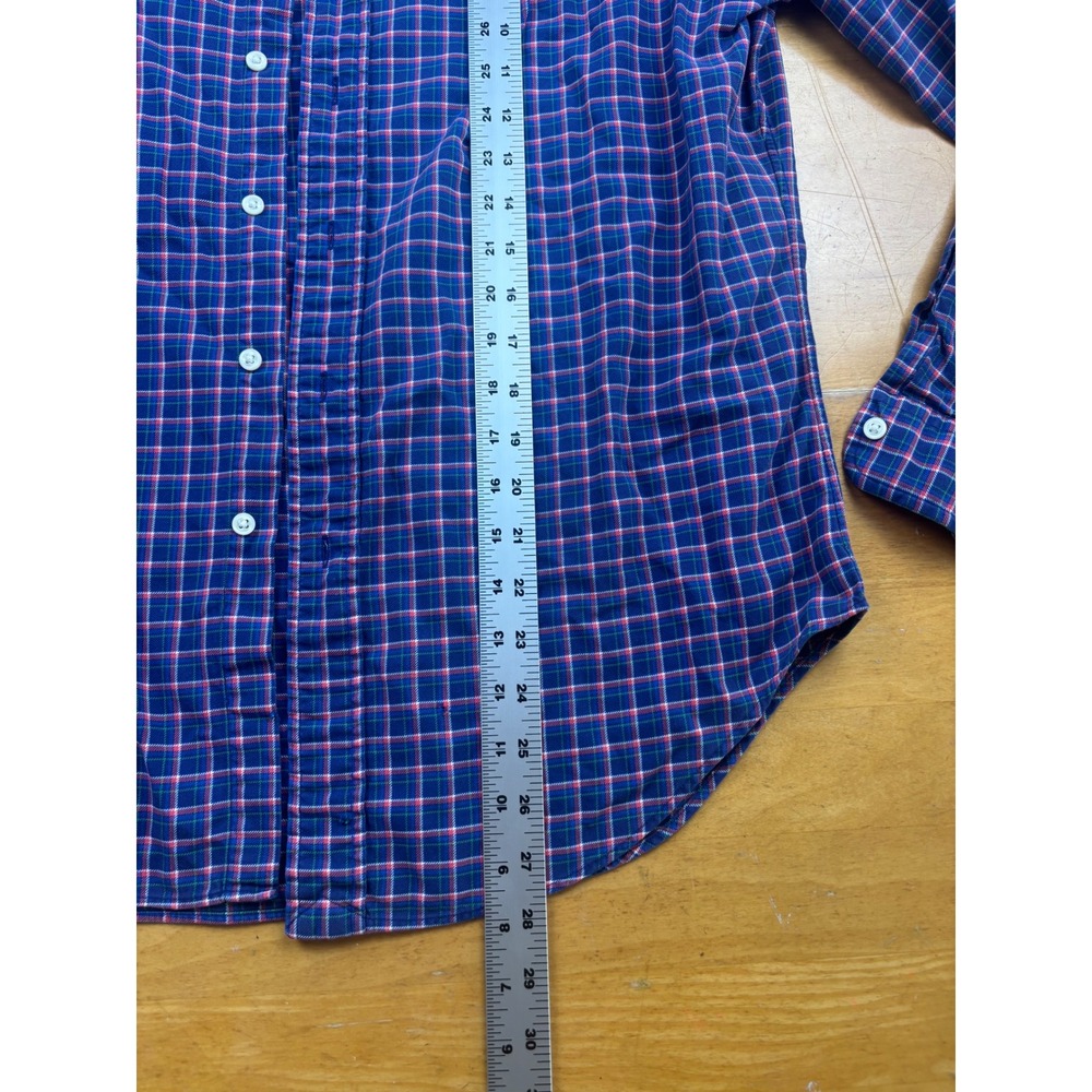 Ralph Lauren Mens Classic Fit Plaid Button Down Shirt Blue Red Green Medium - Picture 5 of 6